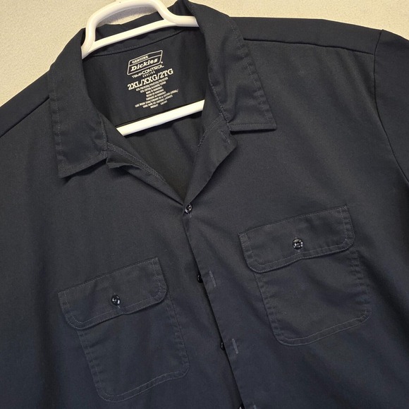 Dickies Other - Dickies Shirt Mens 2XL Blue Short Sleeve Button Up Temp Control Workwear Shirt